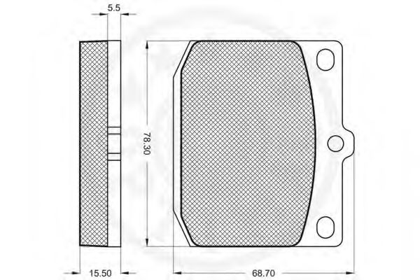 set placute frana,frana disc 2