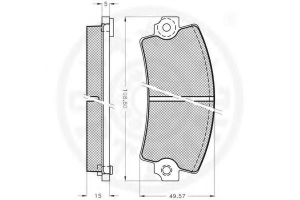 set placute frana,frana disc 2