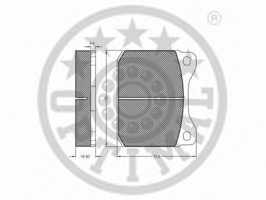 set placute frana,frana disc 2