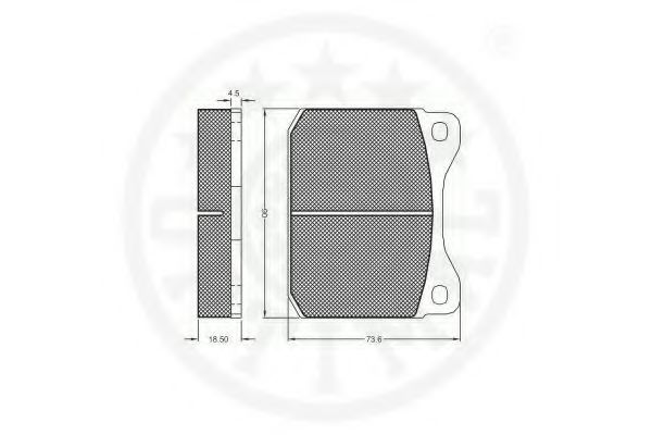 set placute frana,frana disc 2
