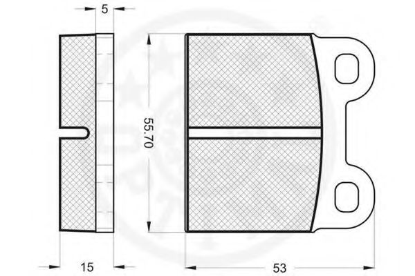 set placute frana,frana disc 2