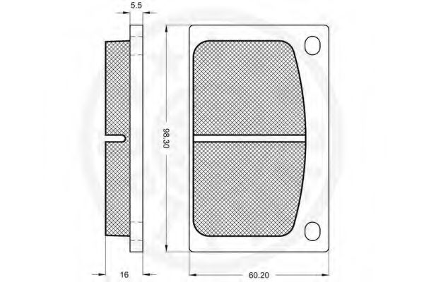 set placute frana,frana disc 2
