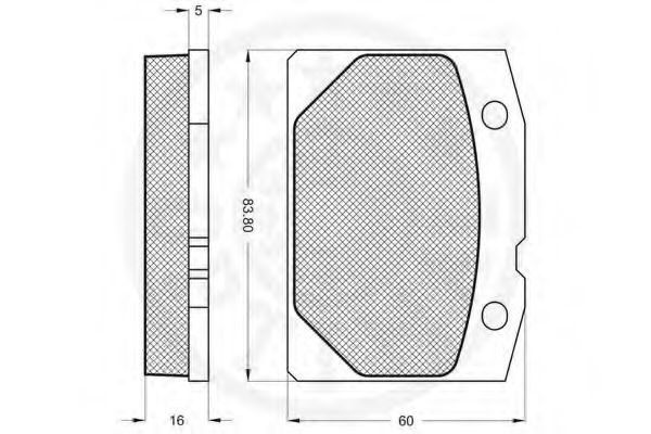 set placute frana,frana disc 2
