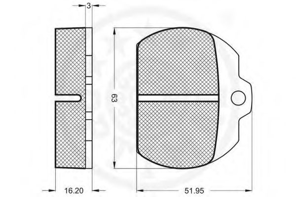 set placute frana,frana disc 2