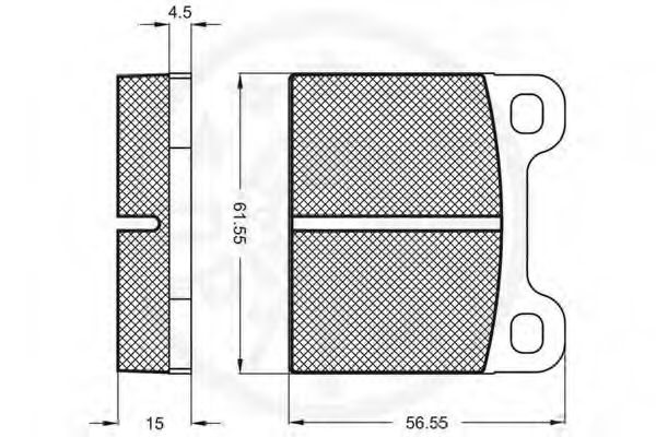 set placute frana,frana disc 2