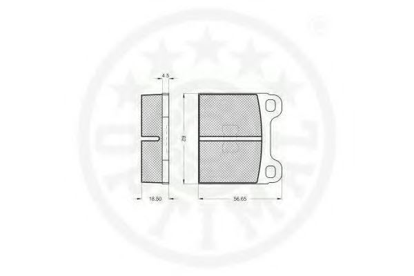 set placute frana,frana disc 2
