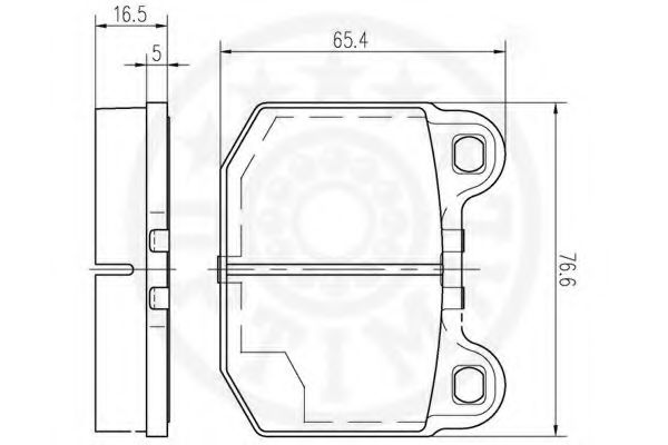 set placute frana,frana disc 2