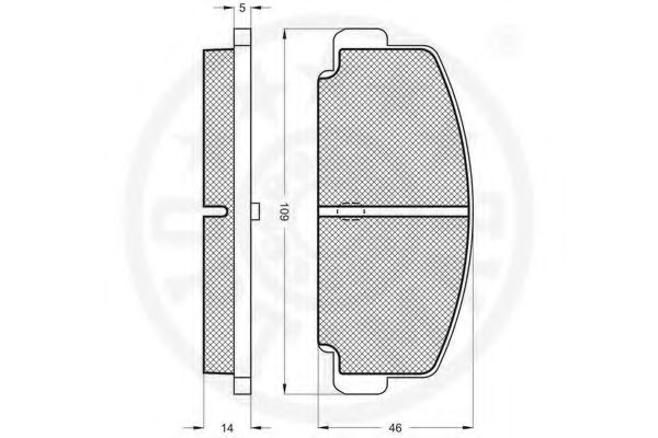 set placute frana,frana disc 2