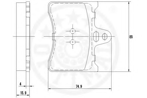 set placute frana,frana disc 2