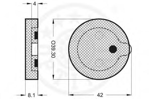 set placute frana,frana disc 2