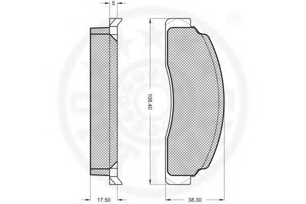 set placute frana,frana disc 2