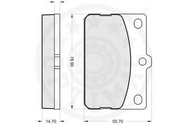set placute frana,frana disc 2