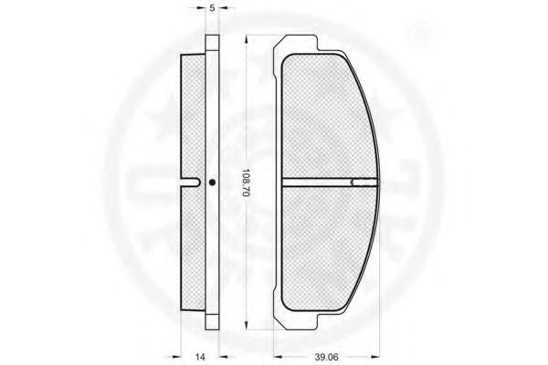 set placute frana,frana disc 2