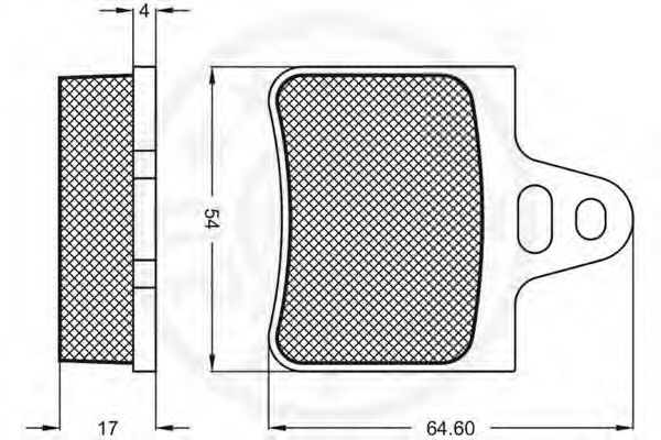 set placute frana,frana disc 2