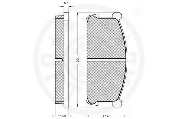 set placute frana,frana disc 2
