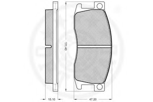 set placute frana,frana disc 2