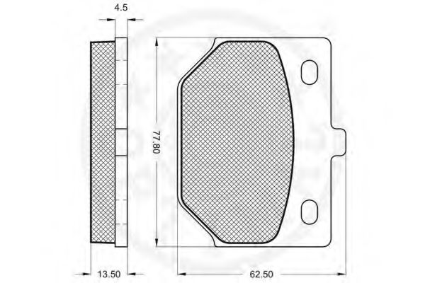 set placute frana,frana disc 2