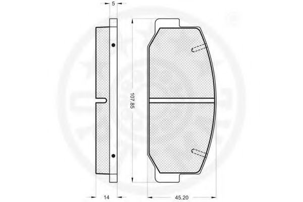 set placute frana,frana disc 2