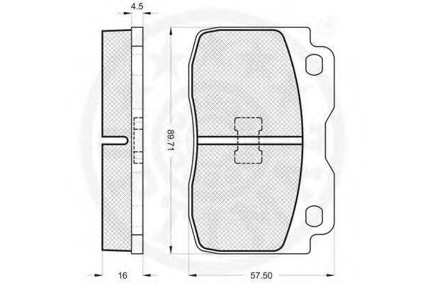 set placute frana,frana disc 2