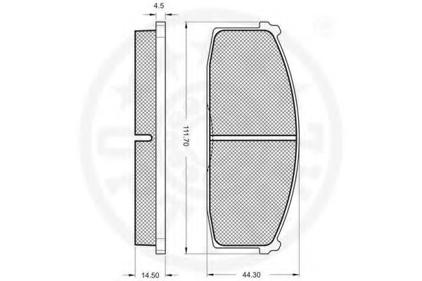 set placute frana,frana disc 2