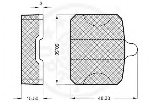 set placute frana,frana disc 2