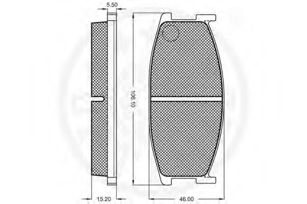set placute frana,frana disc 2