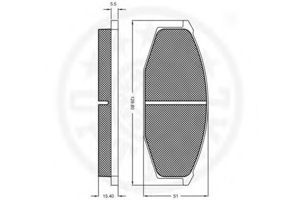 set placute frana,frana disc 2