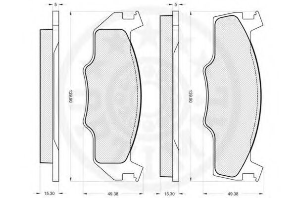 set placute frana,frana disc 2
