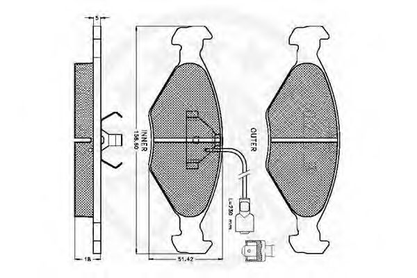 set placute frana,frana disc 2