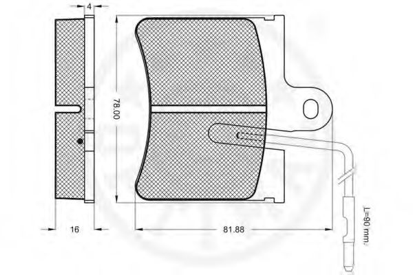 set placute frana,frana disc 2