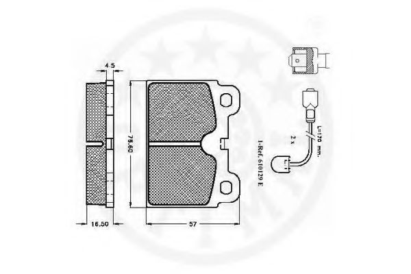 set placute frana,frana disc 2