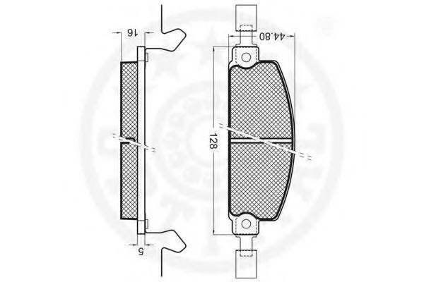 set placute frana,frana disc 2