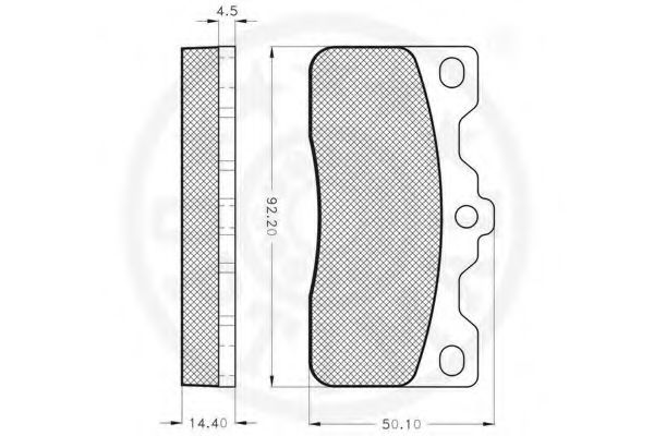set placute frana,frana disc 2