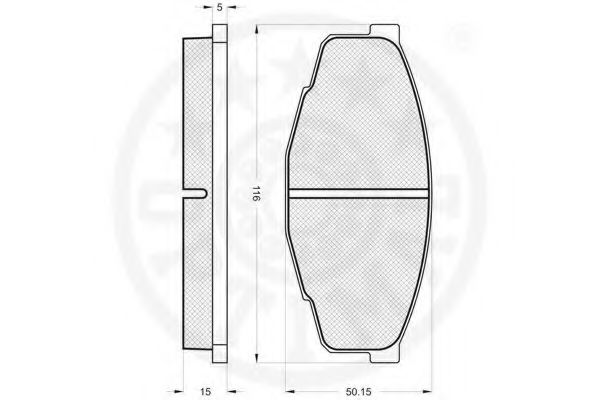 set placute frana,frana disc 2