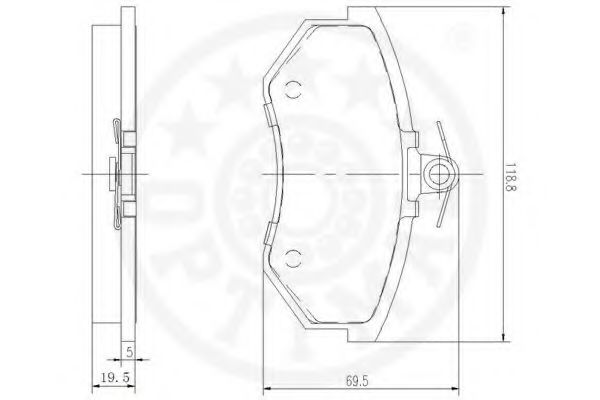 set placute frana,frana disc 3