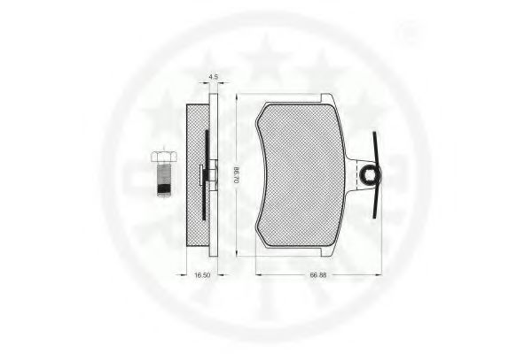 set placute frana,frana disc 2