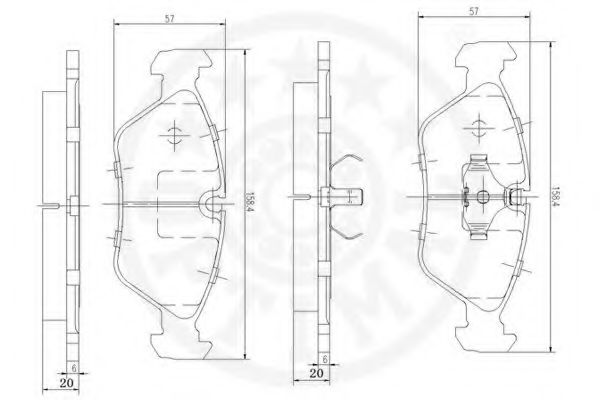 set placute frana,frana disc 2