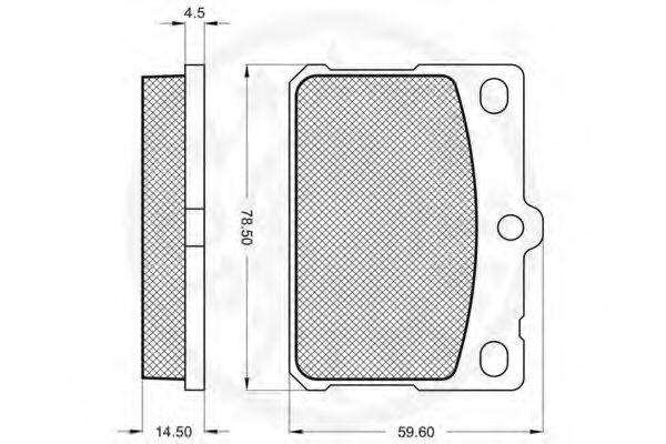 set placute frana,frana disc 2