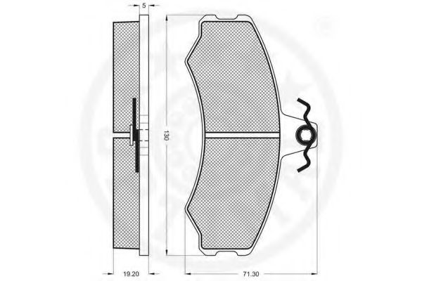 set placute frana,frana disc 2