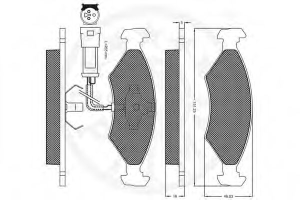 set placute frana,frana disc 2