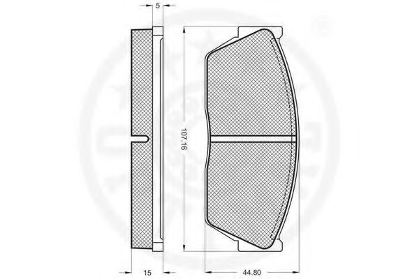 set placute frana,frana disc 2