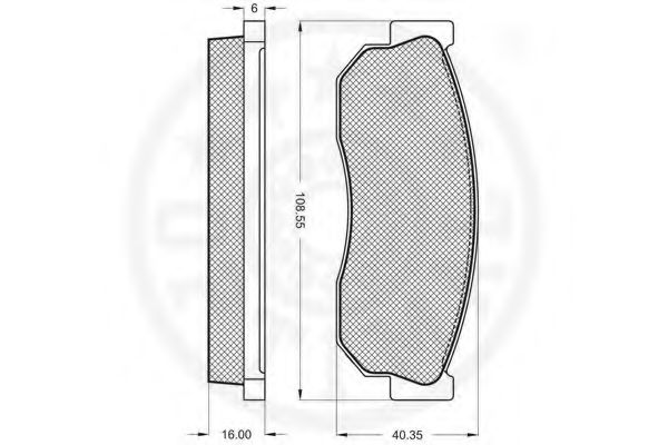 set placute frana,frana disc 2