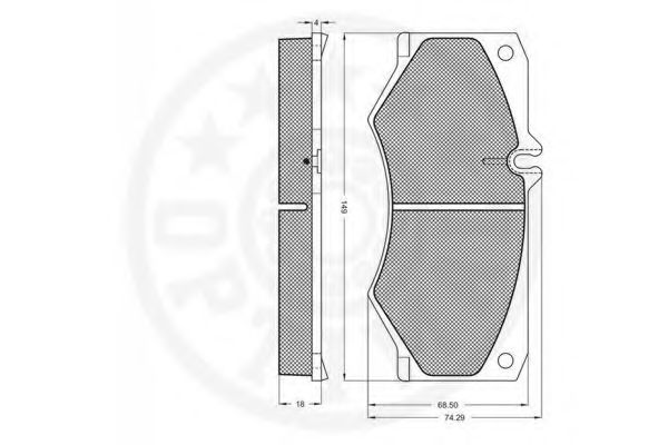 set placute frana,frana disc 2