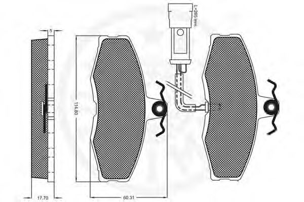 set placute frana,frana disc 2