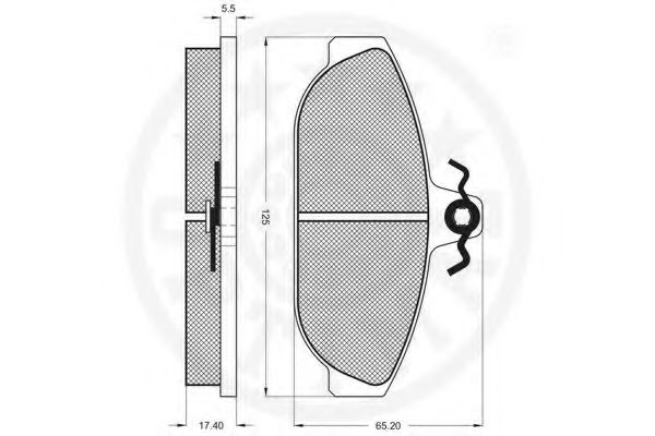 set placute frana,frana disc 2