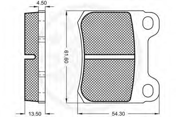 set placute frana,frana disc 3