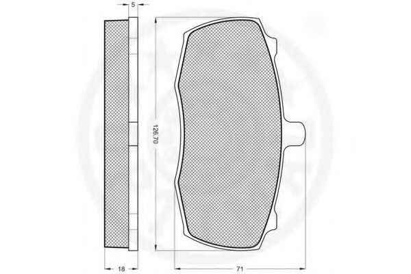set placute frana,frana disc 2