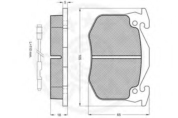 set placute frana,frana disc 2