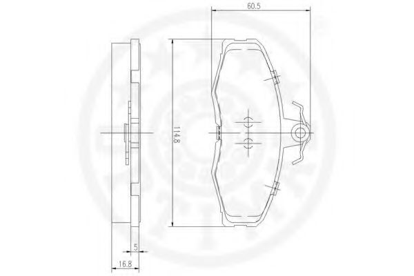 set placute frana,frana disc 3