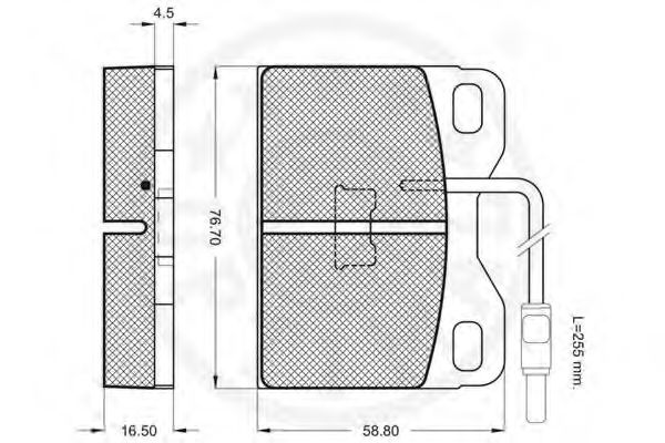 set placute frana,frana disc 2